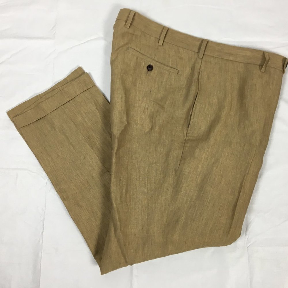 ORVIS 100% Linen Pants Beige Mens 36
